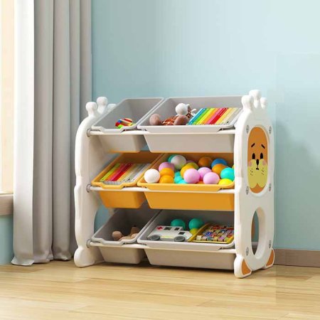 Pituso Стеллаж для игрушек Funny, с ящиками / цвет Orange (оранжевый)