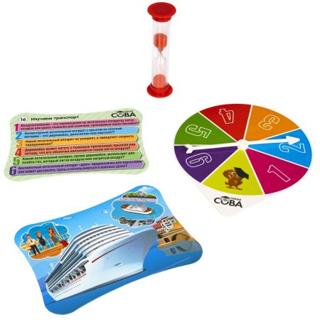 Bondibon Игра-викторина Умная сова Изучаем транспорт Bondibon – внешний вид и детали
