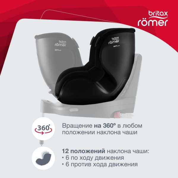Britax Roemer Детское автокресло Dualfix iSense / цвет Space Black