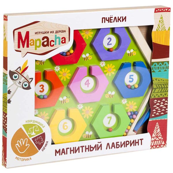 Mapacha Магнитный лабиринт "Пчелки"