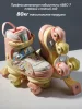 Ролики Amarobaby Magic 3 в 1 колеса свет. (0424-31 желтый/коралловый)