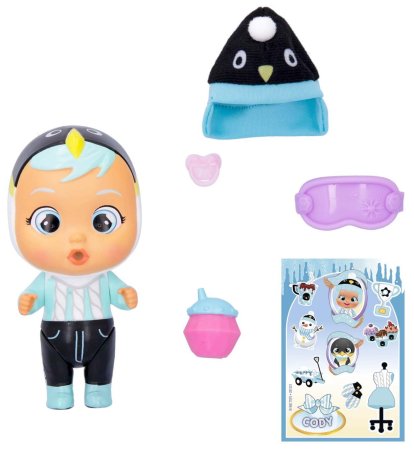 Cry Babies Кукла плачущая Коди Согрей меня, 12 см