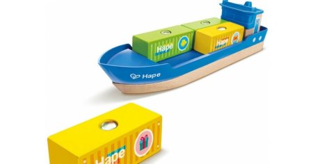 Hape Деревянная железная дорога "Подъемно-погрузочная гавань", 26 элементов (Основная)