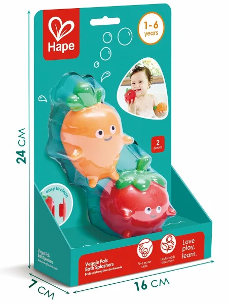 Игрушка для купания "Брызгалки" Помидорка и Морковка