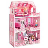 Paremo Кукольный домик Розет Шери (с мебелью) / цвет розовый					