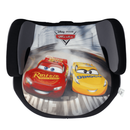 Siger Автокресло детское Бустер, серия Disney / цвет Тачки гонка серый
