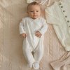 Babyedel Комбинезон на запахе, закрытые ножки, интерлок