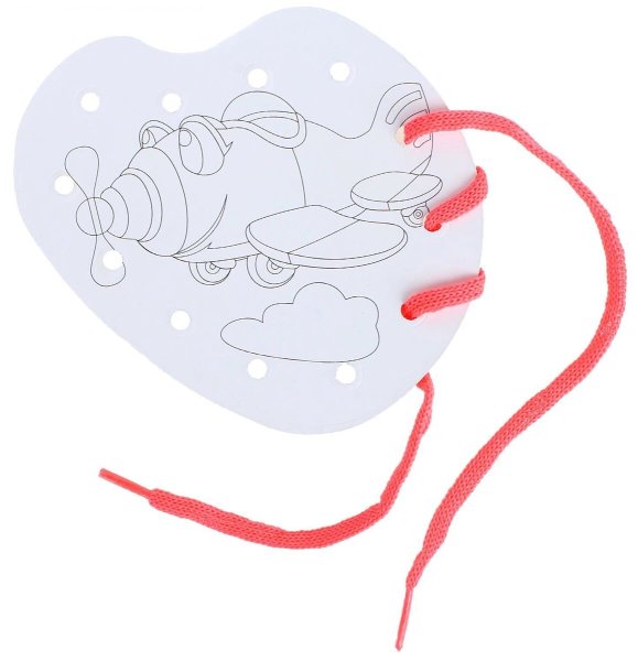 Ракета Шнуровка-раскраска "Самолет"