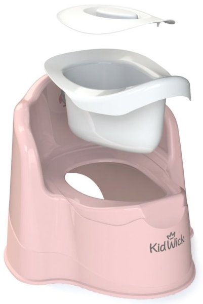 Kidwick Горшок Трон / цвет розовый-белый
