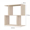 Polini Home Стеллаж фигурный Smart, 2 секции / цвет дуб