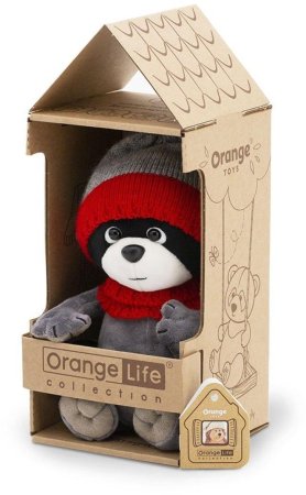 Orange Мягкая игрушка Life "Енотик Дэнни. Стильный образ", 20 см