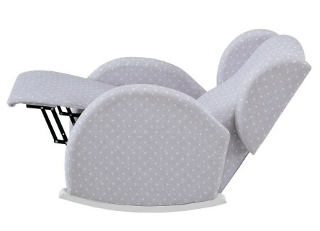 Micuna Кресло-качалка Микуна Wing/Flor Relax white/white искусственная кожа