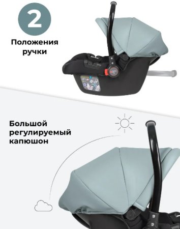 Farfello Автокресло к коляске Aimile / цвет Atlantis PU (голубой)