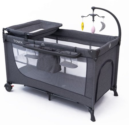 Детский манеж TOMIX LULLABY LUX  (Grey )