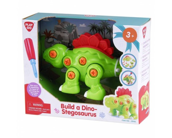 PlayGo Игровой набор Собери динозавра  - Стегозавр