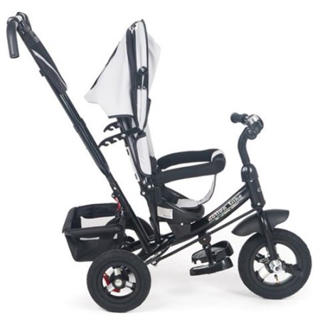 Capella Велосипед трехколесный с ручкой управления Action trike A 2022 / цвет Black-grey (серый-черный)