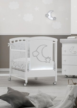 Erbesi Кровать Moon Led / цвет белый