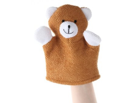 Махровая мочалка-рукавичка Baby Bear. Хлопковая ткань.