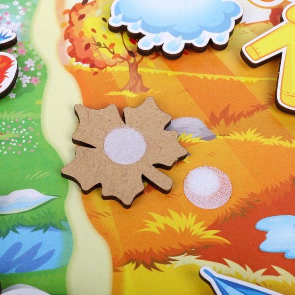 Лесная мастерская Сортер с липучками Какая разница Весна-осень / цвет зеленый, оранжевый