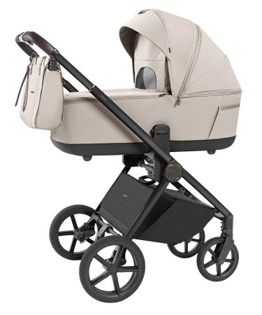 Коляска CARRELLO Ultra 2в1,Total Black рама, (Ice Grey)