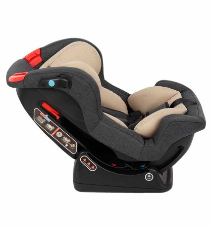 Leader Kids Автокресло Averso 0-1-2 гр (0-25 кг), цвет / Graphite+Beige (темно серый-бежевый)
