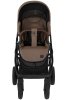 ROAN Коляска 2 в1 Esso короб + прогулка leather/Camel/Black/руч.Тем.коричневый(2 места) 