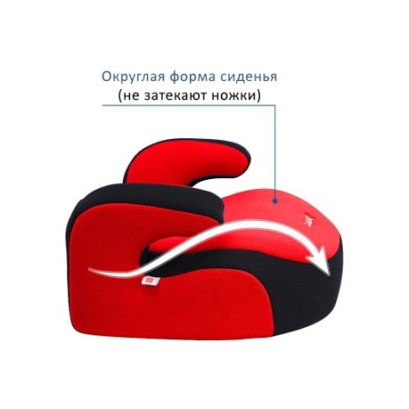 Siger Детское автомобильное кресло "Бустер" красный, 6-12 лет, 22-36 кг, группа 3