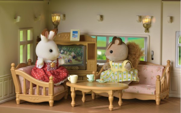 Sylvanian Families Набор "Большой дом со светом с Бельчатами"