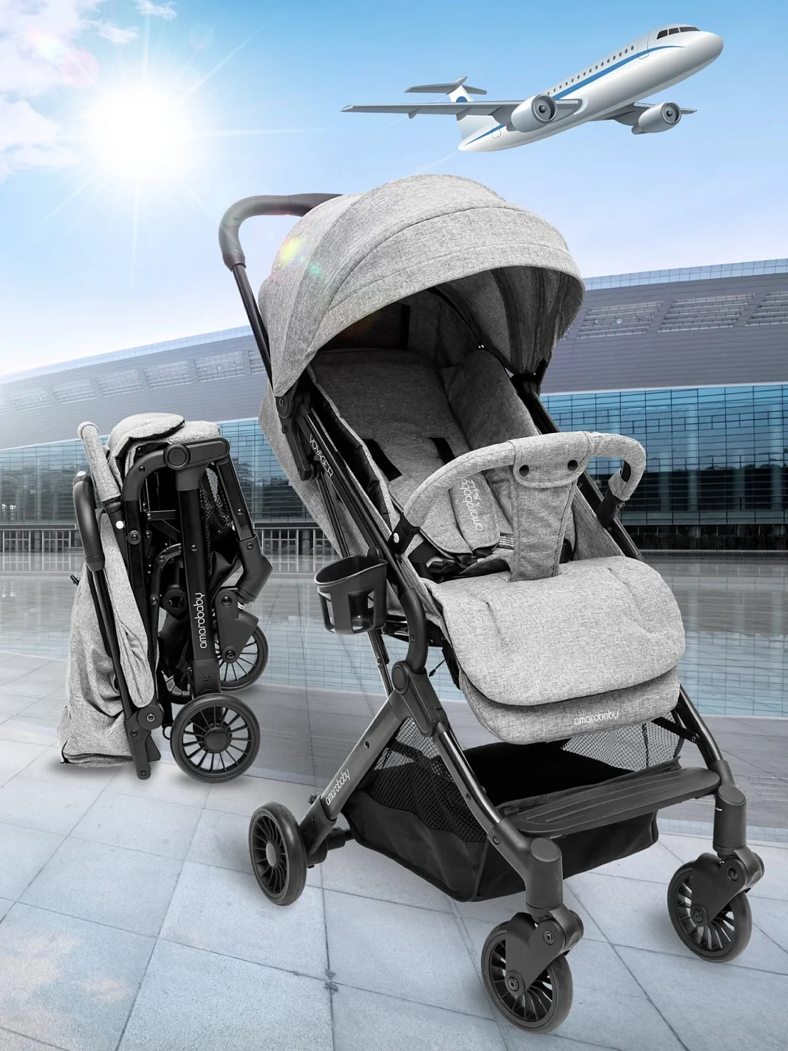 Коляска прогул.AMAROBABY VOYAGER