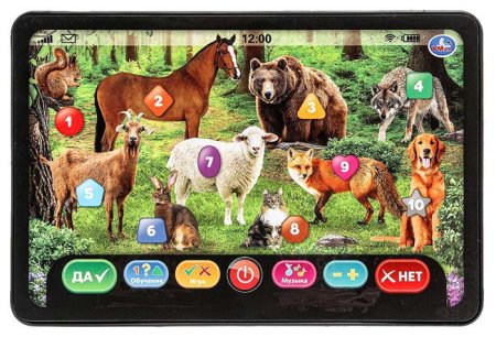 Умка Обучающий планшет со светом «Мир животных»