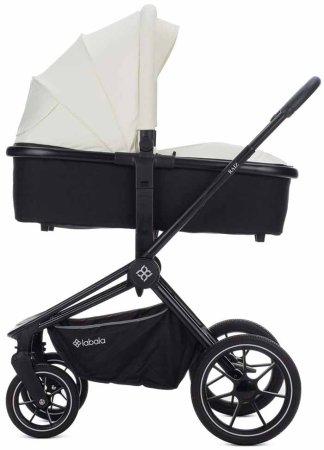 Labala Коляска 2 в 1 Raiz 2023 / цвет White-Black (белый-черный)