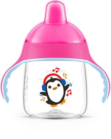 Avent Чашка поильник, 260 мл, с 12 месяцев  до 3 лет, розовый, артикул: SCF753/07