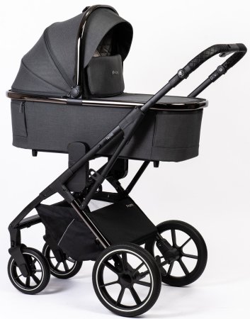 Коляска Peppy Tecla 2в1 Shadow Antrazit Chrome Edition  (графит)
