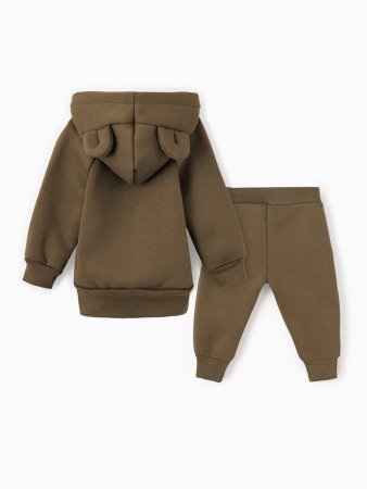 *(м)Костюм (толстов.и брюки)BASIC LINE,кофейный (р.74-80)