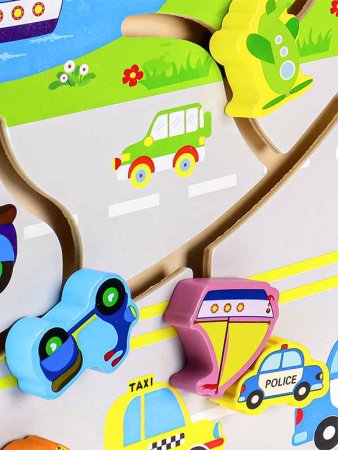 Лабиринт логический "Городской транспорт"