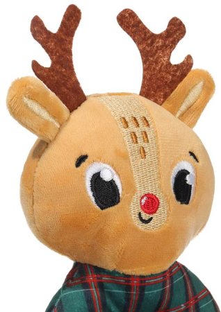 Крошка Я Погремушка мягкая на колечке «Оленёнок»