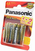Panasonic Батарейки Pro Power АА, 4+2 штуки					