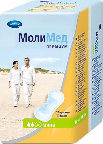 Хартманн Molimed Premium micro прокладки урологические для женщин  №14