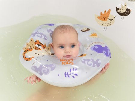 Roxy-kids Надувной круг на шею для купания "Tiger Bird"