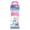 Chicco Бутылочка Well-Being Girl с силиконовой соской медленный поток, 150 мл / цвет розовый
