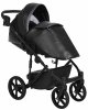 Pituso Коляска 2 в 1 Luna / цвет Silver Black (черная кожа)