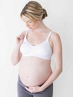 Medela Бюстгальтер для беременных и кормящих мам Comfy Bra, размер L, цвет / белый