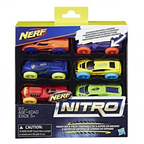 Hasbro Nerf машинки Машинки Нёрф Нитро 6 штук