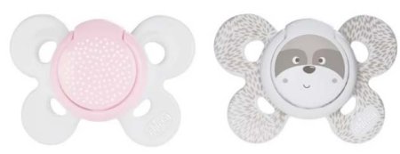 Chicco Пустышка силиконовая Physio Comfort, 0-6месяцев, 2 штуки / цвет розовый