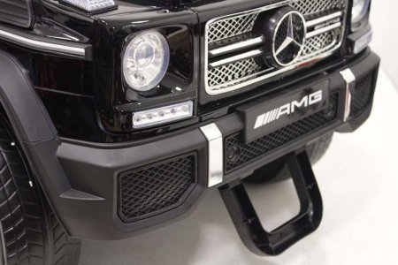 RiverToys Детский электромобиль Мercedes-Benz AMG G65 4WD / черный глянец