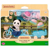 Sylvanian families Набор "Прогулка на велосипеде и катание на роликах"					