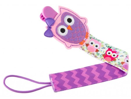 Roxy Kids Держатель для пустышек с игрушкой "Сова". Ткань.