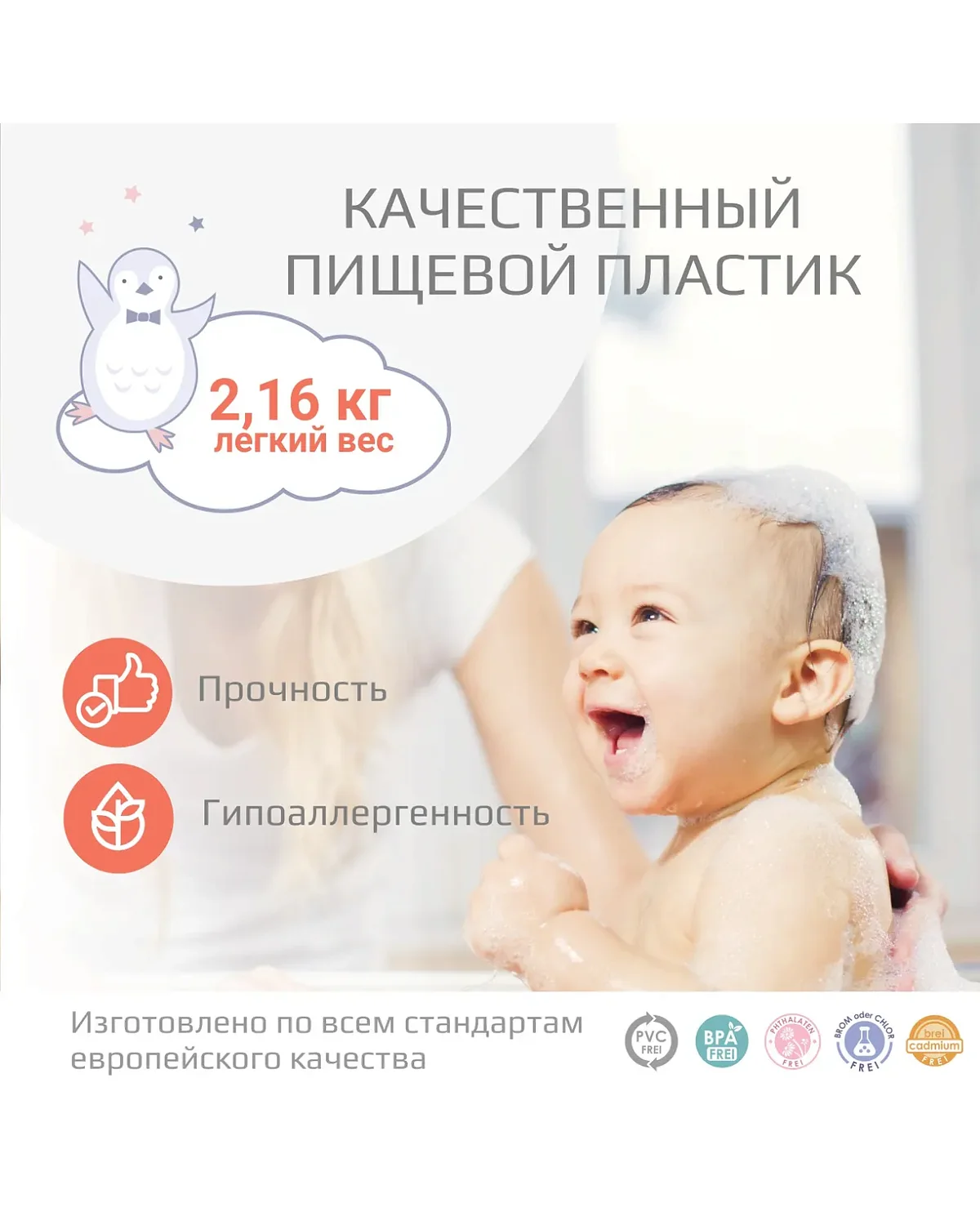 Ванночка для купания Kidwick Лайнер,с термометром.