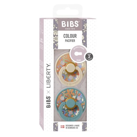 Набор пустышек латекс. BIBS Liberty Colour, 2 шт. Blossom Vanilla Hush Mix, 0+ мес.
