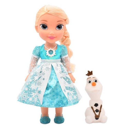 Disney Интерактивная кукла  "Холодное Cердце: Эльза и Олаф" / 35 см